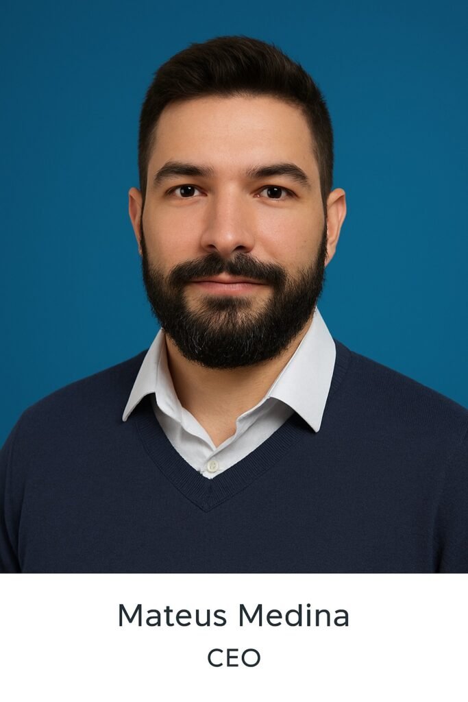 Foto do CEO Mateus Medina